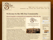 Tablet Screenshot of 8thdaycommunity.org